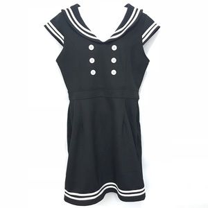 HELL BUNNY Vixen Sailor Cos Play Costume Emo Dress